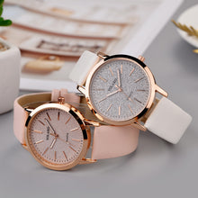 Load image into Gallery viewer, Women's Watches Top Brand Fashion Womens Ladies Simple Watches Zegarek Damsk iLeather Analog Quartz Wrist Watch clock saat Gift