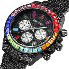 Load image into Gallery viewer, Men's Wrist Watches For Men Top Brand Luxury Watch Male Rolexable Clock Full Diamond Quartz Watch Relogio Masculino 2020