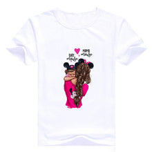 Load image into Gallery viewer, Showtly Super mama mother's love New T Shirt Female oversized Women T-shirt Korean Fashion Clothing Streetwear Vogue T-shirts