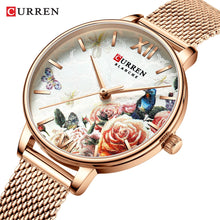 Load image into Gallery viewer, CURREN Women Watches Fashion Casual Watch Designer Ladies Watch Luxury Diamond Quartz RoseGold Wrist Watch Gifts For Women