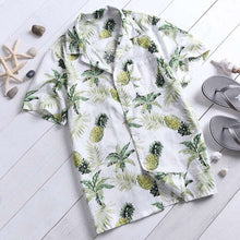 Load image into Gallery viewer, 2019 Eye-Catching Shirts Hawaiian Mens Shirts Dress Short Sleeve Lapel Collar Floral Beach Vacation Clothing Summer 4XL Tropical