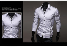 Load image into Gallery viewer, Mens Formal Shirt Long Sleeve Dress Designer Business Luxury Shirts Regular Fit