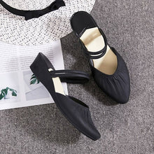 Load image into Gallery viewer, Women Spring Wedges Flat Shoes Ladies Pointy Toe Anti Skid Sandals Female Pleated Slingbacks Ankle Wrap Platform Casual Shoes