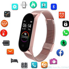 Load image into Gallery viewer, Fashion Stainless Steel Smart Watch Women Men Ladies Wrist Watch For Andriod Ios Smart Clock Fitness Tracker Sport Smartwatch