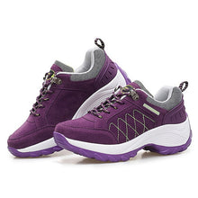 Load image into Gallery viewer, Sneakers women spring autumn casual lace-up platform shoes woman wedge comfortable women shoes lady sport shoes high increase
