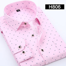 Load image into Gallery viewer, 2020 New Men Shirt Spring Long Sleeve Plaid Print High Quality Social Dress Causal Shirt Men Brand Clothing Camisa DS-110