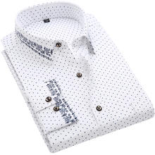 Load image into Gallery viewer, 2020 New Men Shirt Spring Long Sleeve Plaid Print High Quality Social Dress Causal Shirt Men Brand Clothing Camisa DS-110