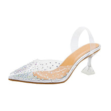 Load image into Gallery viewer, Luxury Women Pumps 2019 Transparent High Heels Sexy Pointed Toe Slip-on Wedding Party Brand Fashion Shoes For Lady PVC