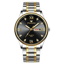 Load image into Gallery viewer, Reloj Hombre Luxury Brand Watch Men Stainless Steel Diamond Men's Quartz Watch Clock Analog Display Date Week Wrist Watches