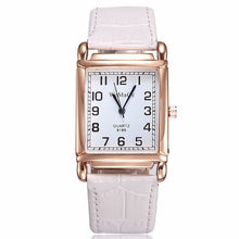 Load image into Gallery viewer, 2019 New Watches Women Square Rose Gold Wrist Watches Red Leather Fashion Brand Watches Female Ladies Quartz Clock montre femme