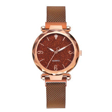 Load image into Gallery viewer, Rose Gold Women Watch 2019 Top Brand Luxury Magnetic Starry Sky Lady Wrist Watch Mesh Female Clock For Dropship relogio feminino