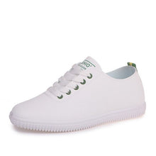 Load image into Gallery viewer, TAOFFEN Women Sneakers White Vulcanized Shoes Lace Up Round Toe Casual Women Shoes Fashion Women Shoes Footwear Size 35-40