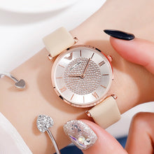Load image into Gallery viewer, Ladies Watch 2019 Top Brand Women Rose Gold Wrist Watches For Women relogio feminino Luxury Diamond Magnetic Mesh Quartz Clock