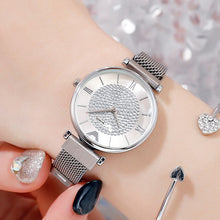 Load image into Gallery viewer, Ladies Watch 2019 Top Brand Women Rose Gold Wrist Watches For Women relogio feminino Luxury Diamond Magnetic Mesh Quartz Clock