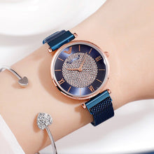 Load image into Gallery viewer, Ladies Watch 2019 Top Brand Women Rose Gold Wrist Watches For Women relogio feminino Luxury Diamond Magnetic Mesh Quartz Clock