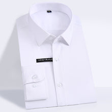 Load image into Gallery viewer, Men's Easy Care Solid Bamboo Fiber Dress Shirts Comfortable Soft Long Sleeve Elastic Non Iron Male Regular-fit Formal Tops Shirt