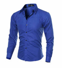 Load image into Gallery viewer, Men's Luxury Casual Formal Shirt Long Sleeve Slim Fit Business Dress Shirts Men's Tops