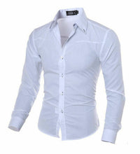 Load image into Gallery viewer, Men's Luxury Casual Formal Shirt Long Sleeve Slim Fit Business Dress Shirts Men's Tops