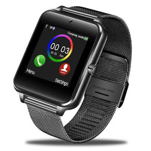 Load image into Gallery viewer, 2019 New Bluetooth Smart phone Watch Men Sport Pedometer Fashion Stainless Steel Smart Watch Support SIM TF Card Camera Android