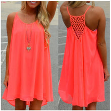 Load image into Gallery viewer, Women Beach Dress Fluorescence Female Summer Dress Chiffon Voile Women Casual Dress 2020 Summer Style Women Clothing Plus Size