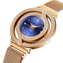 Load image into Gallery viewer, MISSFOX Magnetic Watch Women Luxury Brand Waterproof Diamond Women Watches Hollow Blue Quartz Elegant Gold Ladies Wrist Watch