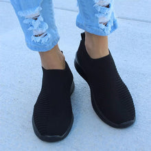 Load image into Gallery viewer, Women Shoes Plus Size 43 Women Vulcanize Shoes Fashion Slip On Sock Shoes Female Mesh White Sneakers Flat Casual Tenis Feminino