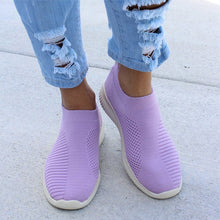 Load image into Gallery viewer, Women Shoes Plus Size 43 Women Vulcanize Shoes Fashion Slip On Sock Shoes Female Mesh White Sneakers Flat Casual Tenis Feminino