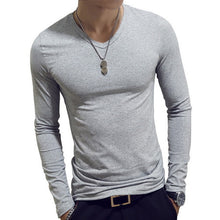 Load image into Gallery viewer, 2020 Spring Autumn Men T-Shirts Long Sleeve O-Neck Casual Fitness Jogging Solid Fashion Tee Basic Running Homme Top Clothing
