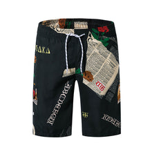 Load image into Gallery viewer, 2020 New Men Street Wear Workout Sets Summer Men's Board Shorts Surf Shirts Male Print Floral Beach Wear Swimming Shorts 5XL