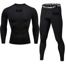 Load image into Gallery viewer, Rexchi 2 pçs/set treino masculino ginásio de fitness compressão esportes terno roupas correndo jogging esporte wear exercício wo