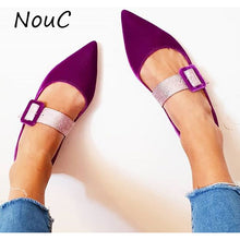 Load image into Gallery viewer, Customized Women Flats Shoes 2020 Spring And Summer Women Pointed Toe Single Shoes Fashion Flat Sandals Plus Size 35-43