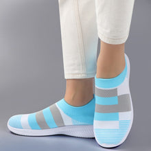 Load image into Gallery viewer, Women Sneaker Shoes Woman Striped Sock Sneakers Spring Slip On Knitted Vulcanized Shoes Causal Flat Zapatillas Mujer Deportiva