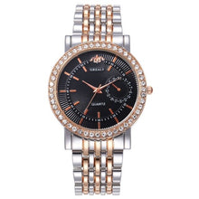 Load image into Gallery viewer, Diamond Women Luxury Brand Watch 2019 Rhinestone Elegant Ladies Watches Gold Clock Wrist Watches For Women relogio feminino 2019