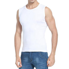 Load image into Gallery viewer, Casual Fitness Fashion Tanks Men Simple Wear Undershirt Solid O-neck Sleeveless Breathable Cotton Tanks Top 2018 Summer