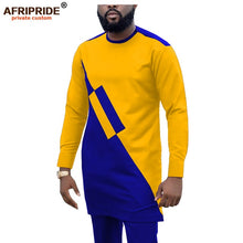 Load image into Gallery viewer, 2019 Dashiki Men Tracksuit 2 Piece African Shirts and Ankara Pants Suits Plus Size Outwear Clothes Wear AFRIPRIDE A1916057
