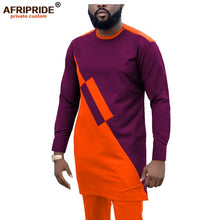 Load image into Gallery viewer, 2019 Dashiki Men Tracksuit 2 Piece African Shirts and Ankara Pants Suits Plus Size Outwear Clothes Wear AFRIPRIDE A1916057