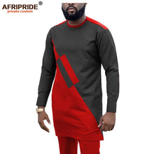 Load image into Gallery viewer, 2019 Dashiki Men Tracksuit 2 Piece African Shirts and Ankara Pants Suits Plus Size Outwear Clothes Wear AFRIPRIDE A1916057