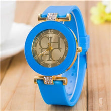 Load image into Gallery viewer, 2018 New simple leather Brand Geneva Casual Quartz Watch Women Crystal Silicone Watches Relogio Feminino Wrist Watch Hot sale