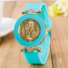 Load image into Gallery viewer, 2018 New simple leather Brand Geneva Casual Quartz Watch Women Crystal Silicone Watches Relogio Feminino Wrist Watch Hot sale
