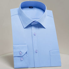 Load image into Gallery viewer, Men's Casual Long Sleeve Standard-fit Dress Shirts Formal Business Button Up Twill Simple Basic Design Work Office Tops Shirt