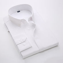 Load image into Gallery viewer, Men's Casual Long Sleeve Standard-fit Dress Shirts Formal Business Button Up Twill Simple Basic Design Work Office Tops Shirt