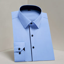 Load image into Gallery viewer, Men's Casual Long Sleeve Standard-fit Dress Shirts Formal Business Button Up Twill Simple Basic Design Work Office Tops Shirt
