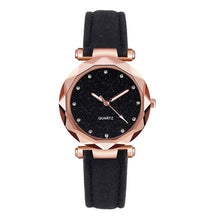 Load image into Gallery viewer, Dropshipping Women Romantic Starry Sky Wrist Watch Leather Rhinestone Designer Ladies Clock Simple Dress Gfit Montre Femme D30