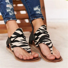 Load image into Gallery viewer, 2020 Women Sandals Leopard Print Summer Shoes Women Large Size Andals Flat Women Sandals Womens Summer Shoes Sandals