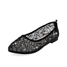 Load image into Gallery viewer, Women Cutout Nets Glitter Loafers 2016 Summer Ballet Flats Female Breathable Shoes Summer Flat Sandals Mujer Zapatos