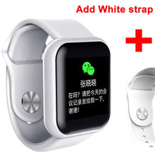 Load image into Gallery viewer, 2020 homens mulheres relógio inteligente à prova dwaterproof água pressão arterial smartwatch monitor de freqüência cardíaca sono rastreador relógio para android ios