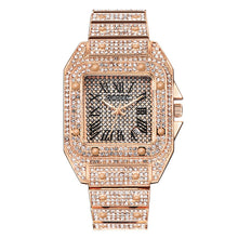 Load image into Gallery viewer, Men watch relogio masculino Fashion Bussiness Steel Belt Calendar Watch Full Of Diamonds Wrist Watch 2020 men luxury wristwatch5