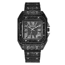 Load image into Gallery viewer, Men watch relogio masculino Fashion Bussiness Steel Belt Calendar Watch Full Of Diamonds Wrist Watch 2020 men luxury wristwatch5