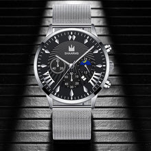 Load image into Gallery viewer, Luxury Brand Watch Men Stainless Steel Diamond Men's Quartz Watch Clock Analog Display Wrist Watches (Small Dial No Work B3683