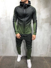 Load image into Gallery viewer, ZOGAA Men's Sportswear Two Piece Set Mens Casual Hooded Sports Wear Men's Tracksuit Training Sweat Suit Men Track Suit M-3XL